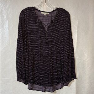 Daniel Rainn Black and Purple Blouse